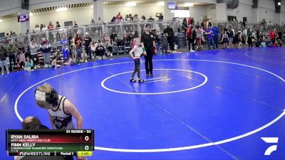 50 lbs Champ. Round 1 - Finn Kelly, Cornerstone Warriors Wrestling Club vs Ryan Saliba, Katy Area Wrestling Club