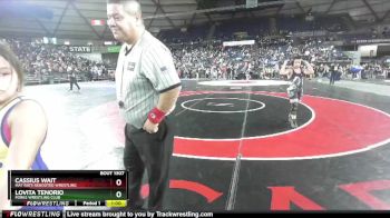 120 lbs Cons. Round 2 - Lovita Tenorio, Forks Wrestling Club vs Cassius Wait, Mat Rats Rebooted Wrestling