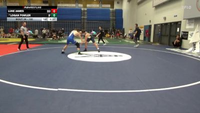 165 lbs Champ. Round 1 - Logan Fowler, Air Force vs Luke James, California Baptist