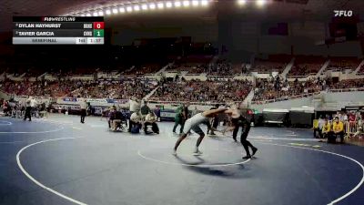 165-D2 Semifinal - Dylan Hayhurst, Barry Goldwater High School vs Tavier Garcia, Canyon View High School