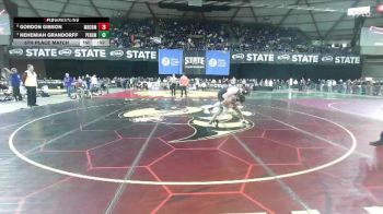Boys 3A 144 lbs 5th Place Match - Gordon Gibson, Mercer Island vs Nehemiah Grandorff, Peninsula
