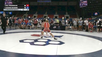 120 lbs 7th Place Match - Joel Friederichs, Minnesota vs Lazarus McEwen, Washington