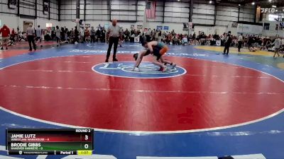 113 lbs Round 2 (4 Team) - Jamie Lutz, WRESTLING WAREHOUSE vs Brodie Gibbs, HANOVER HAWKEYE