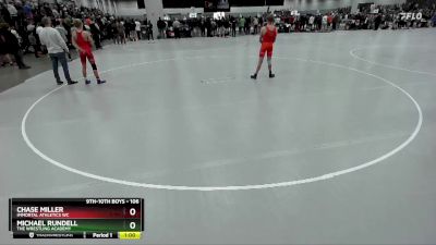 106 lbs Cons. Round 7 - Chase Miller, Immortal Athletics WC vs Michael Rundell, The Wrestling Academy