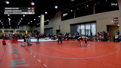 92 lbs Round 3 (4 Team) - Makenna McMahon, AR-15 Pink vs Kennedi Hollier, Alabama Elite Black