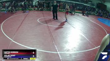 150 lbs Cons. Round 3 - Hattie Morrow, Montana vs Dylan Hoxit, Washington