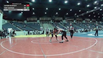 149 lbs Quarterfinal - Cayden Blodgett, Indiana Tech vs Toby Shipman, Missouri Valley