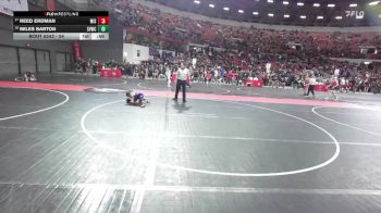 54 lbs Cons. Round 5 - Miles Barton, Stoughton Vikings Wrestling Club vs Reed Erdman, Wisconsin