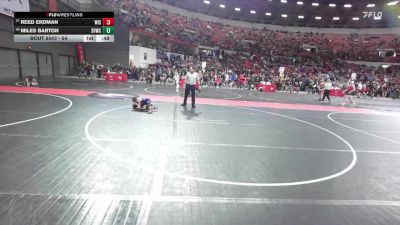 54 lbs Cons. Round 5 - Miles Barton, Stoughton Vikings Wrestling Club vs Reed Erdman, Wisconsin