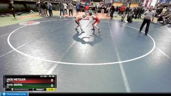 91-98 lbs Round 1 - Tate Riopel, SD vs Jack Metzler, WI