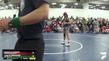 110 lbs Champ. Round 2 - Carlyn Ripmaster, FHC Mat Club vs Nakayla Dawson, Dearborn Heights WC