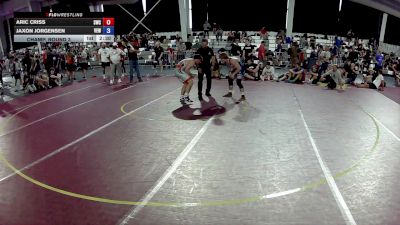 138 lbs Champ. Round 3 - Aric Criss, Samurai Wrestling Club vs Jaxon Jorgensen, Victory Elite Wrestling