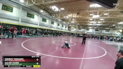 55 lbs Champ. Round 1 - Joeseph Tonsager, Belle Fourche Wrestling Club vs Kolter Maher, Dickinson Wrestling Club