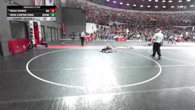 75 lbs Champ. Round 2 - Zion Carter-King, Brown Deer Jr Falcons Wrestling Club vs Beau Danke, Winneconne