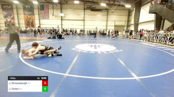 113 lbs Consi Of 16 #2 - Jacob Strausbaugh, AK vs Johnny Green, OH