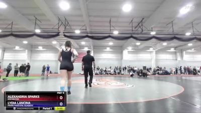 130 lbs Cons. Round 2 - Lydia Lancina, Maine Maritime Academy vs Alexandria Sparks, Rochester