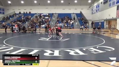 160 lbs Semifinal - Sierra Mefford, Palomar College vs Diana Cardenas, Bakersfield College