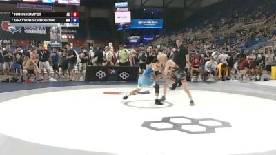 100 lbs Cons. Rd Of 16 - Kanin Kumfer, Alaska vs Grayson Schroeder, Minnesota