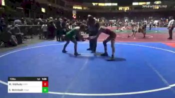 113 lbs Consi Of 16 #2 - Malachi Wallway, North County Bobcats vs Chase McIntosh, Poway Elite