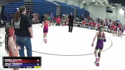 60 lbs Round 5 (6 Team) - Kinley Pederson, Minnesota Storm Girls vs Onnika Sullivan, Team Iowa Girls