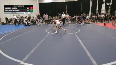 84 lbs Round 2 - Andrew Allena, Wrecking Crew Black vs Jonathan Aufiero, GPS Blue