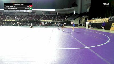 131 lbs Quarterfinal - June Welch, Liberty vs Lastevia Muir, Menlo College