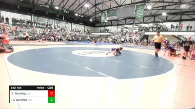 81-85 lbs Quarterfinal - Chevi Sanchez, Champaign Wrestling Club vs Raya Reading, Little Giant WC