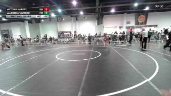 116 lbs Consi Of 8 #2 - Valentina Vazquez, Ftcc vs Victoria Harvey, Greater Heights Wrestling
