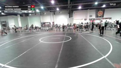 116 lbs Consi Of 8 #2 - Valentina Vazquez, Ftcc vs Victoria Harvey, Greater Heights Wrestling