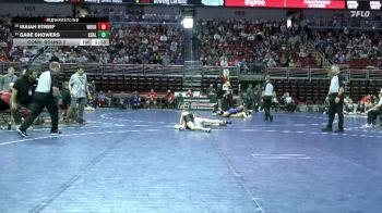 3A-113 lbs Cons. Round 2 - Gabe Showers, Council Bluffs Abraham Lincoln vs Isaiah Streif, Western Dubuque