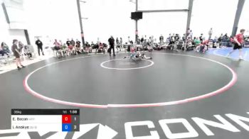 36 kg Consolation - Emma Bacon, Virginia Team Predator #2 vs Isaak Anokye, Doughboy Blue