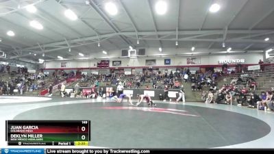 149 lbs Cons. Round 2 - Juan Garcia, Colorado Mesa vs Deklyn Miller, New Mexico Highlands