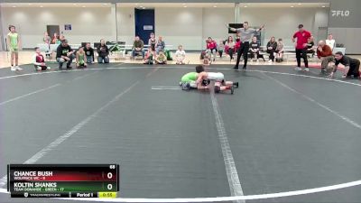 68 lbs Round 1 (6 Team) - Chance Bush, Wolfpack WC vs Koltin Shanks, Team Donahoe - Green