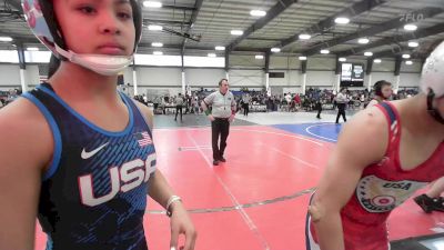 95 lbs Consolation - Noah Jurado, Desert Dogs WC vs Jasmine Buck, Dominate Club Wrestling