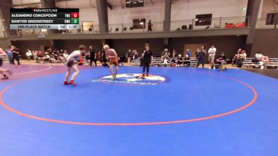 U16 FS - 144 lbs 2nd Place Match - Alejandro Concepcion, Tumwater Wrestling Club vs Sawyer Greenstreet, Cornerstone Mat Club