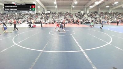 138 lbs Quarterfinal - Owen Proper, AZ vs Toby Shipman, OK