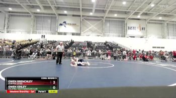 86 lbs Cons. Round 5 - Owen Brenchley, Club Not Listed vs Owen Kinley, Columbia Youth Wrestling Club