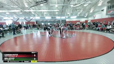 197 lbs Finals (2 Team) - Cannon Potts, Minot State (N.D.) vs Ben Gould, CSU-Pueblo