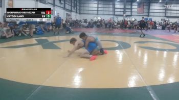 138 lbs 1 - Cayden Laws, REAL LIFE WRESTLING CLUB vs Mohammad Beitazzam, FCA LYNCHBURG