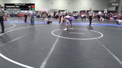 135 lbs Semifinal - Landon Bedolla, Ark City vs Emmanuel Diaz, DC Wrestling Acad