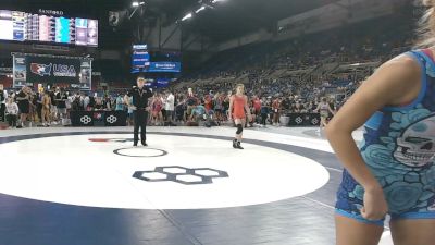 105 lbs Champ. Rd Of 64 - Caydence Aagard, Idaho vs Vivienne Popadiuc, New Mexico