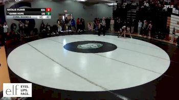 130 lbs. Cons. Round 6 - Natalie Flohr, Menasha vs Quinn Hope, Lindbergh