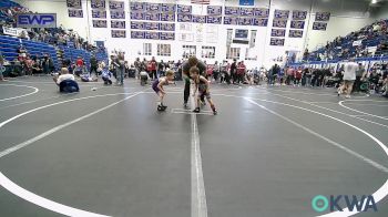 37 lbs Consolation - Manny Blackburn, Little Axe Takedown Club vs Wenston Quillin, Chickasha Youth Wrestling