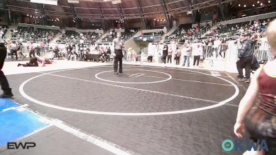 43 lbs Quarterfinal - Jensen Caughlin, Cleveland Takedown vs Rhett Hopper, Piedmont