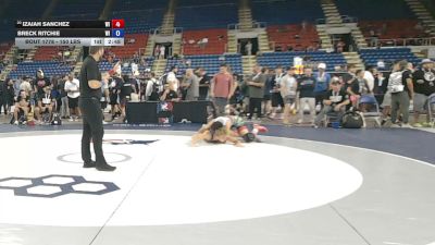 150 lbs Cons. Rd Of 32 - Izaiah Sanchez, Wisconsin vs Breck Ritchie, Wisconsin
