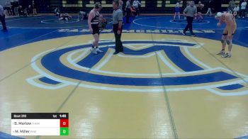 160 lbs Semifinal - Bode Marlow, Thomas Jefferson vs Maclane Miller, Pine Richland