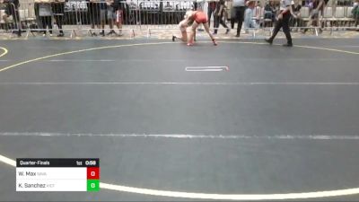 86 lbs Quarterfinal - William Max, Savage House WC vs Keziah Sanchez, Victory WC