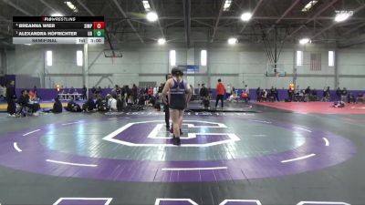 160 lbs Semifinal - Alexandra Hofrichter, Dubuque vs Breanna Wier, Simpson