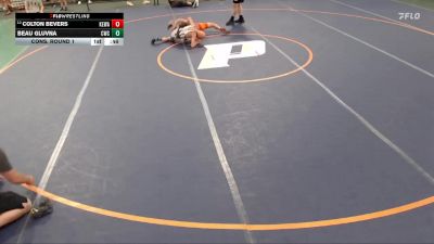 83-92 lbs Cons. Round 1 - Colton Bevers, Iguanas Wrestling Club vs Beau Gluvna, Cowrock Wrestling Club