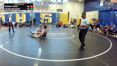 190 lbs Semifinals (8 Team) - Thomas Thorne, Hagerty vs Leland Snelgrove, Wellington Community Hs